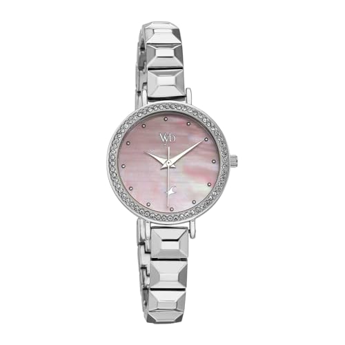 Fastrack Vyb Enigma Pink Blush Dial Watch Silver - Image 3