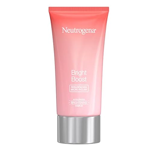Neutrogena Bright Boost Resurfacing Micro Polish Facial Exfoliator with Glycolic and Mandelic AHAs, Gentle Skin Resurfacing Face Cleanser for Bright & Smooth Skin, 2.6 fl. oz