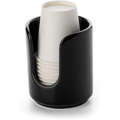 Viosuniu Ceramic Bathroom Cup Dispenser with Cups Cover