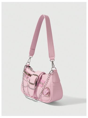 Image of Verdusa Women's Y2k Purse Star Embroidery Cute Shoulder Bag Y2k Accessories