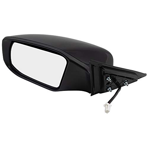 Brock Aftermarket Replacement Part Driver Side Power Mirror Paint-To-Match Black Without Heat-Signal Compatible With 2013-2018 Nissan Altima Sedan #TOP4