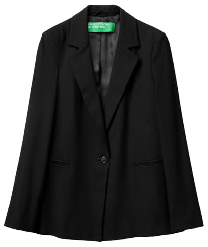 Veste noire Benetton taille 34 idéale pour vos journées de bureau