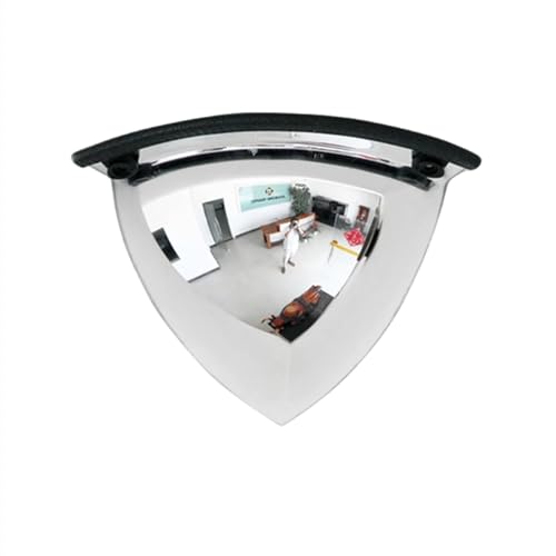 安全ミラー ガレージミラー 道路反射鏡 カーブミラー 凸面ミラー 室内専用 アウトドア交通広角レンズ 半球状の凸面鏡 店舗 工場 車庫 駐車場 カーポートや死角 事故防止に スーパーマーケット盗難防止ミラー (40cm)