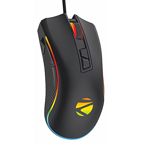 Zebronics Zeb-Tempest Plus 8-Button Wired Gaming Mouse With Rapid Fire Key, 6400 DPI Sensor, Rubber Finish, RGB Lights, Advanced Windows Software, Braided Cable For Rs. 388 @ 82 %