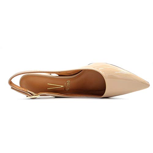 SAPATO CHANEL SCARPIN VERNIZ 1185.100 VIZZANO (13) - BEGE VERNIZ