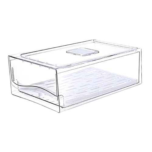 kowaku Organizadores para frigorífico, cajones de Almacenamiento, contenedores apilables para Organizador de frigorífico, cajones extraíbles, contenedores, L