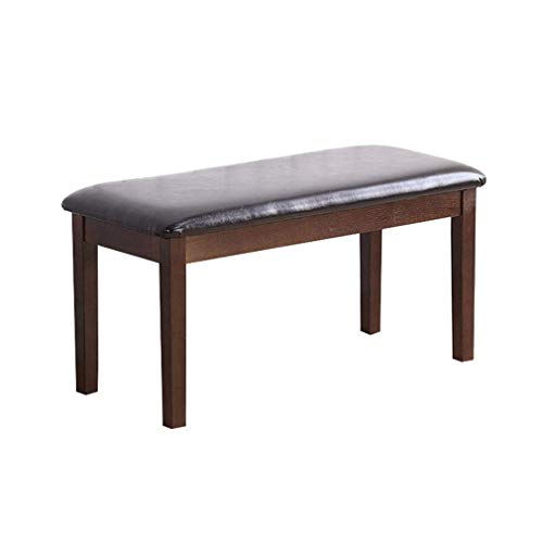 Taburete de mesa de comedor en madera noble y sofá banco tapizado PU 4