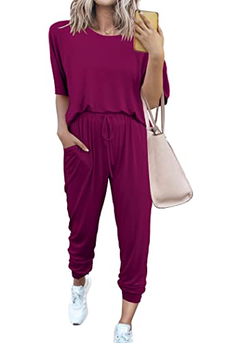 PRETTYGARDEN Women's Two Piece Sets 2025 Summer Spring Jogger Pants Travel Vacation Lounge Outfits Airplane Matching Clothes