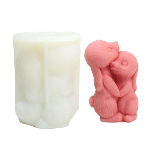 Kerzenformen | Silikonformen für Kerzen | DIY Kerzenformen | Kerzenformen - Fondantform Kaninchen für handgefertigte Enthusiasten Anfänger Profis
