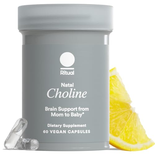 Ritual Natal Choline Supplement, 550mg, Supports Baby’s Cognitive Function When Taken During Pregnancy and Choline Content in Breastmilk*, 30 Day Supply