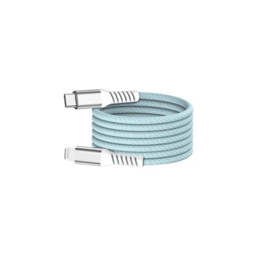 Cable USB-C a Lightning magnético de 27W y 1m para carga rápida WE azul