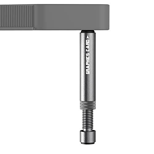 Gamital GPU Support Bracket Vertical Bloster - Graphics Card Brace GPU Stand Anodized Aluminum Sag Holder VGA Brace Support for All Universal Gaming nVIDIA GeForce GTX AMD Radeon Graphics Card & More