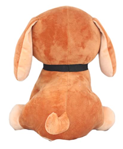 Image of Tickles Cute Dog Soft Stuffed Plush Animal Toy for Kids Boys & Girls (Color: Brown Size: 35 cm)