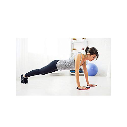 Exercise Core Sliders, 4 Pcs Dual Sided Gliding Discs Use on Carpet or Hardwood Floor, Fitness Slides for Gym, Home, Outdoor Training Abdominal Workout, Black - Image 5