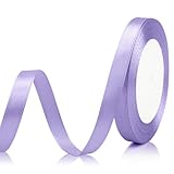 Cinta morada de 3/8 pulgadas, 25 yardas, cinta morada para árbol de Navidad, cinta morada para envolver regalos, cinta de satén morada, cinta de Navidad morada, cinta de árbol de Navidad morada, cinta