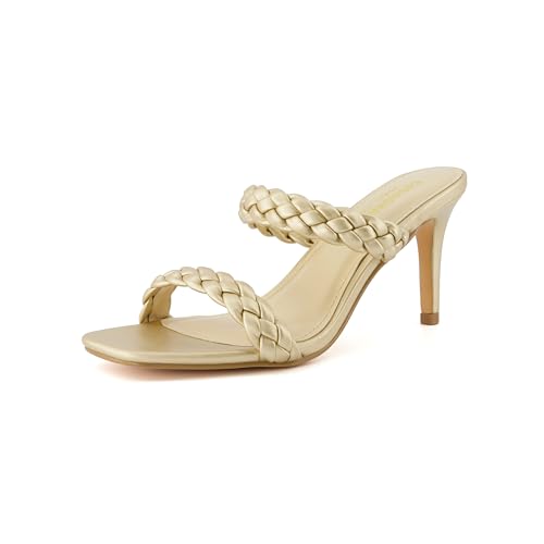 CUSHIONAIRE Women's Pippa braided dress sandals +Memory Foam, Wide Widths Available
