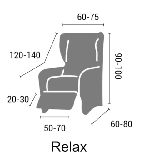 Funda Sillon Relax Estoralis Beta Tejido Elastico Tabaco 70-90 cm 6