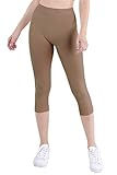 Nikibiki Women's Nylon 3/4 Smooth Crop Leggings