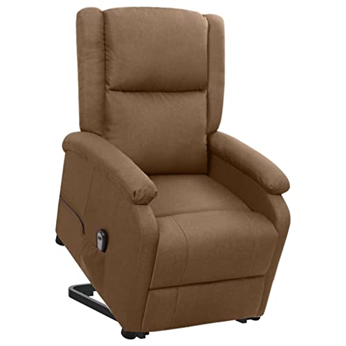 Somanki Sillón reclinable de pie, Sillón Relax, Sillones Reclinables, Butaca Reclinable, Sillon Lactancia, Sillon Individual, Sofa Relax, Sofa Individual,de Tela marrón