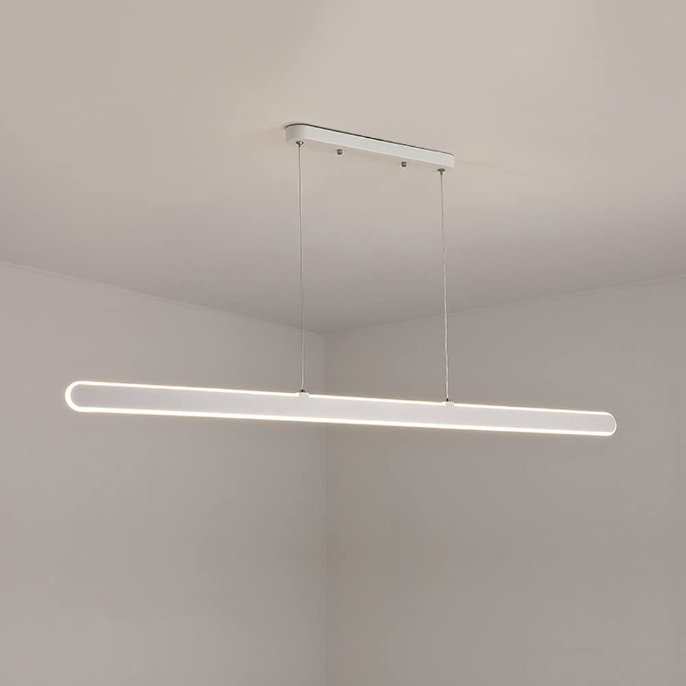 Lámpara minimalista de techo LED para iluminar mesas de comedor oscuras 4