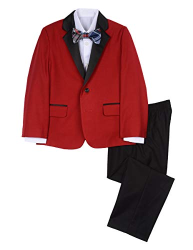 Image of Nautica Boys' Suit Set with Jacket, Pant, Shirt and Tie