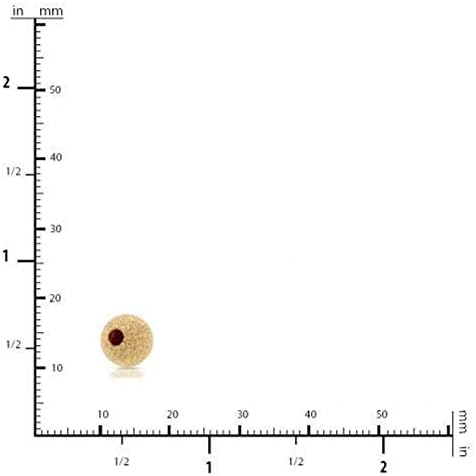 14Kt Gold Filled 8mm Stardust Bead 2mm Hole - 5pcs (4435)/1