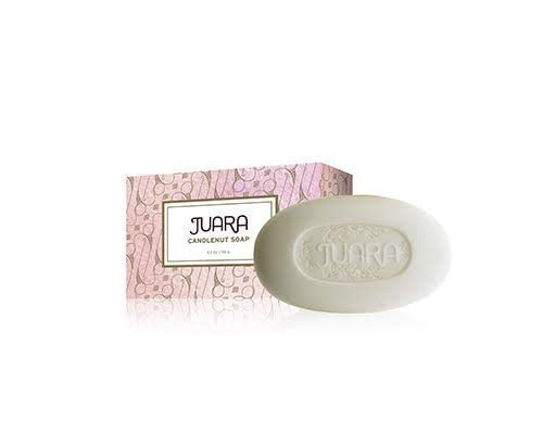 JUARA - Candlenut Bar Soap | Lather on Hands, Body | Safely Cleanses | Gently Softens | Deeply Moisturizes | Pure Ingredients | Cruelty Free, Paraben & Sulfate Free | 4.2 oz (3 Bar Bundle)
