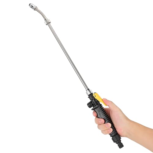 OUKENS Watering Wand, G3/8in DN10 2-in-1 High Pressure Adjustable Water Sprayer Flower Watering Nozzle for Yard Lawn Car Garden Sprayer