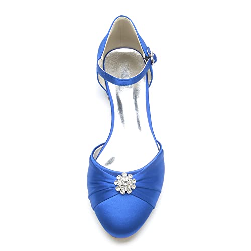 Wedding Bridal Shoes Round Toe Women Flat Shoes Slip on Bridal Dress Ballet Flats 2.5Cm2