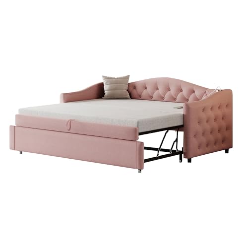 Azkoeesy Sofá Cama tapizado con Cama Nido