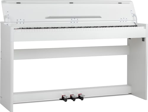 McGrey DP-18 WM Piano numérique - 88 touches dynamique de frappe - Clavier électronique avec USB, 128 sons, 600 styles rythm d'accompagnement - Blanc mat