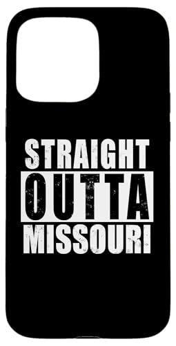 Straight Outta Missouri Funny Y fB[X LbY j̎q&̎q X}zP[X iPhone 15 Pro Max p
