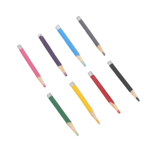 Gogogmee 8個 ミニチュアカラーペンシル ミニ文具 模型 学校 オフィス 家用シ