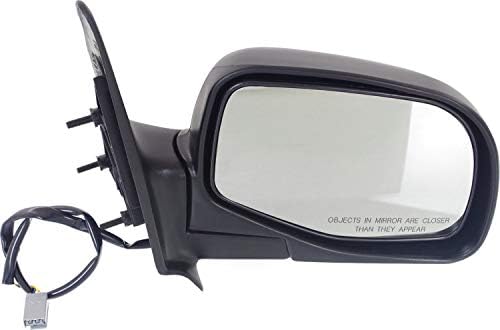 Kool Vue Passenger Side Mirror Compatible with 1993-2005 Ford Ranger, Fits 1998-2005 Mazda B4000, 2001-2005 B2300 & 1998-2005 B3000 Manual Folding, Textured Black, Power Glass - FO1321206