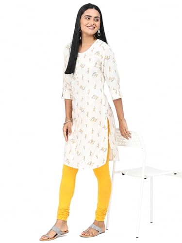 Image of Robinbosky Cotton Churidhar Leggings for Women - Stylish, Stretchable & Flattering Fit for All-Day Comfort