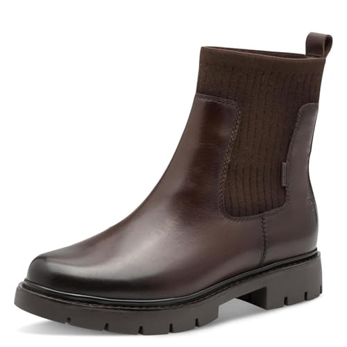TAMARIS dam Comfort Duo-tex Chelsea stövlar, mocca, 41 EU, Mocca, 41 EU