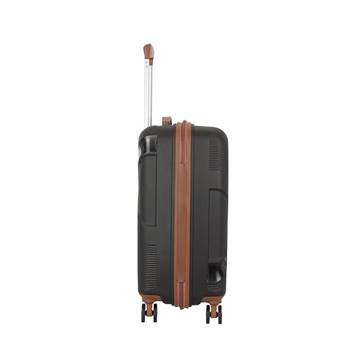 Image of Kamiliant Polypropylene KAM Double 8 Spinner Wheels Hard Shell Suitcase Falcon DLX SP55TSA Black,Small, 55 Cm