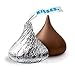 Hershe'yKISSES Milk Chocolate Candy, Approx 60 Pieces Solid Milk Chocolate Kisses In Siver Foil Wrap