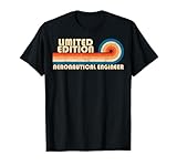 AERONAUTICAL ENGINEER Retro 70s 80s Sunset Stripe Camiseta