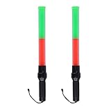 2 PC 21inch Signal Traffic Safety Wand Baton Led Light with 3 Flashing Modes,Parking Wand for...