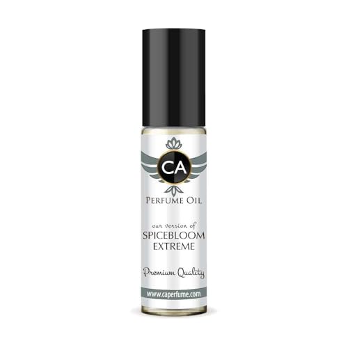 CA Perfume Impression of Spicebloom Extreme for Men Eau De Parfum Amber Spicy Scent Long Lasting Cologne for Men Travel Size TSA Ready for Day and Night Wear 0.33 Fl Oz 10ml