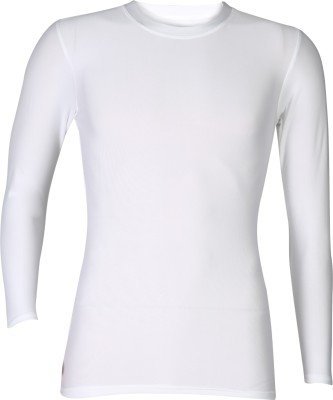 Compression Top White Full Sleeve Skin Inner Plain T-Shirt for Sports Running Cycling Cricket Basketball Football Tennis Badminton Fitness Gym Yoga-image-43