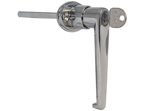 Buyers Products Company B2394L L-Type Locking Door Handle, Surface Mounted, 3-1/2 Inch Handle Length with CL001 Key, Lock for Trailer Doors, Metal Cabinets, Lockers, Outdoor Equipment Cabinets & More