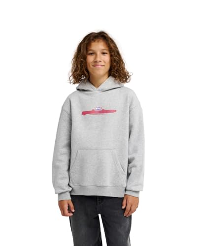 Sweat Capuche Oversize Garçon Quiksilver Gris Enfant 12 Ans