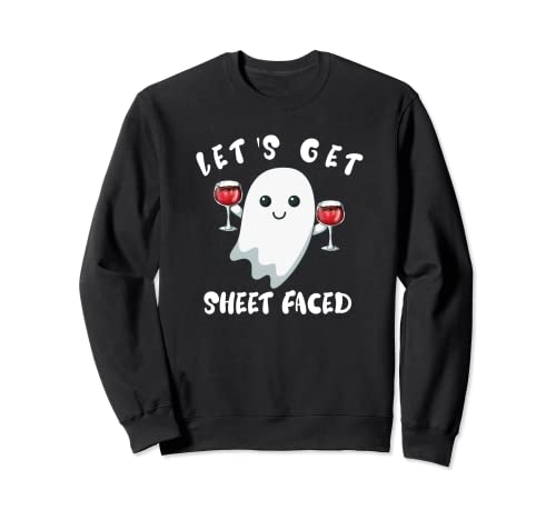 Funny Ghost Shirt Halloween Wine Lover Day Beber Women Sudadera