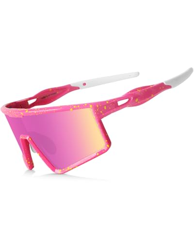 Xiyalai Cycling Sunglasses for Men Women UV Protection Sports Running Sun Glasses for Baseball Biking Softball Bike Hiking