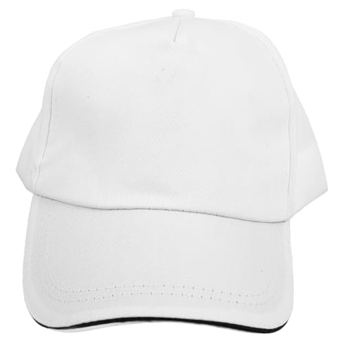 DIY Hand-Painted Baseball Cap for Boys and Girls Blank Cotton Graffiti Hat Adjustable Peaked Hat for Art Projects Creative Painting Supplies White