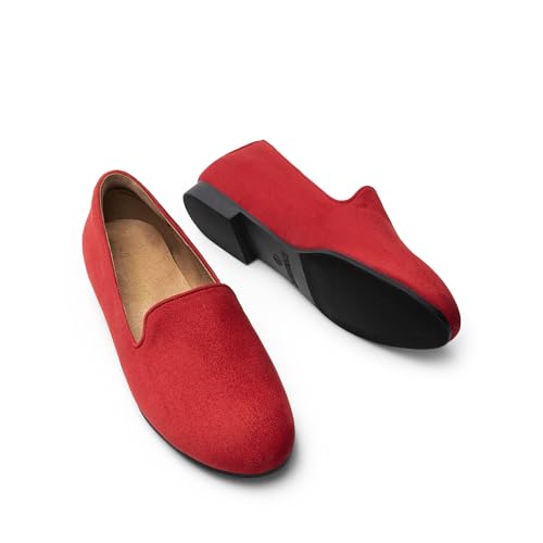 Image of DREAM PAIRS Round Toe Flats for Women Dressy Comfortable, Slip-On Dress Business Casual Office Work Shoes for Women
