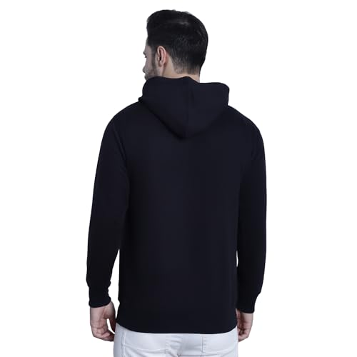 Image of Mack Jonney Solid Hooded Cotton Fleece Sweatshirt for Men (Pack of 2)-MACK50923