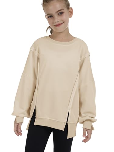 Sweatshirts For Teen Girls Trendy Crewneck Oversized Kids Tops Long Sleeve Cute Fall Clothes2